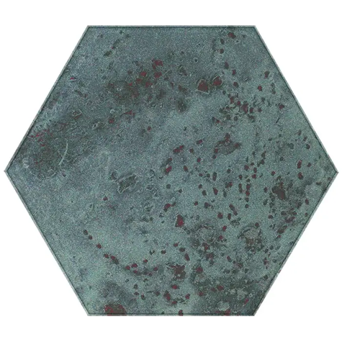 Hexagon de sticlă Unique Lady Green 17,1 x 19,8 cm