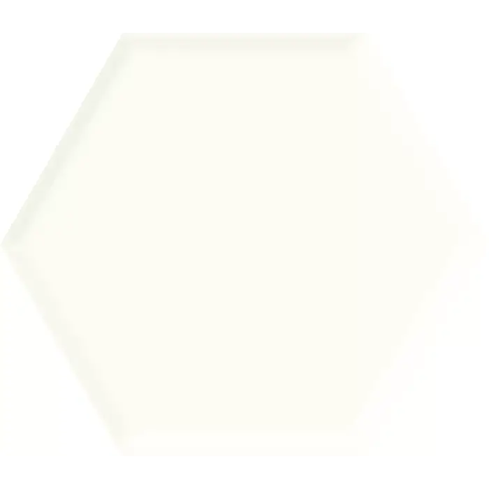 Hexagon universal White struktura polysk 17,1 x 19,8 cm
