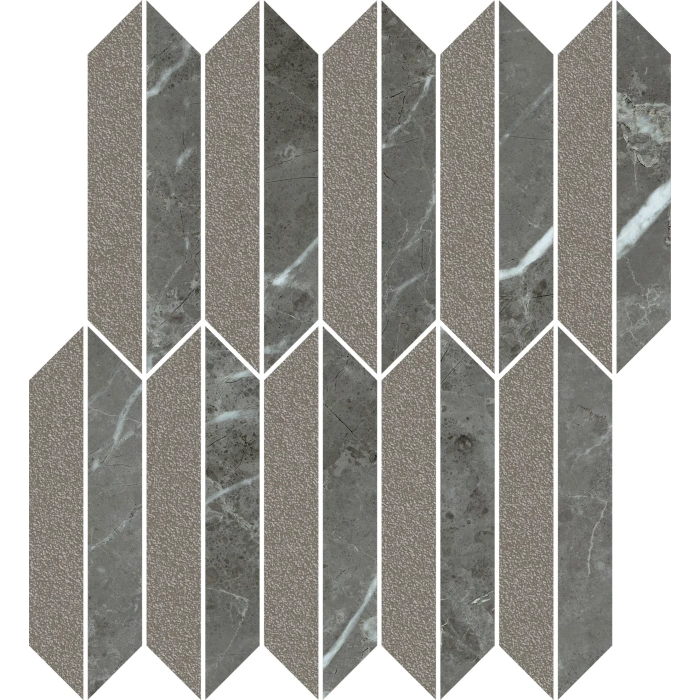 Mozaic Noisy Whisper Graphite mix mat 27,4 x 29,8 cm