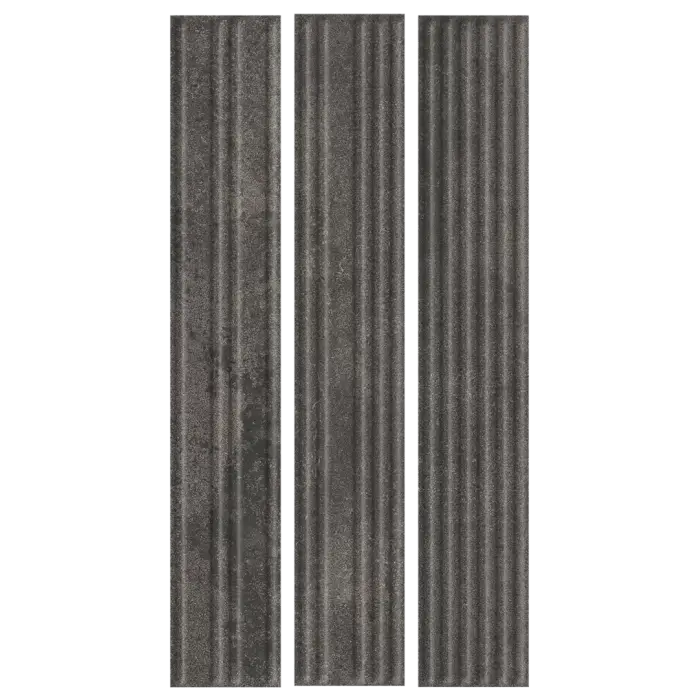 Faianță Carrizo Basalt struktura stripes mix mat 6.6 x 40 cm