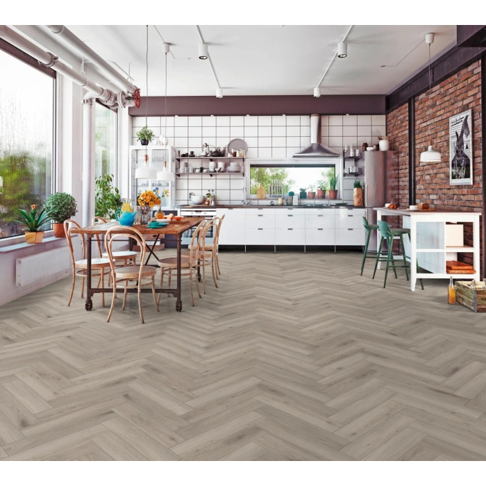 Parchet Kronotex Herringbone D3773 Oak Silver