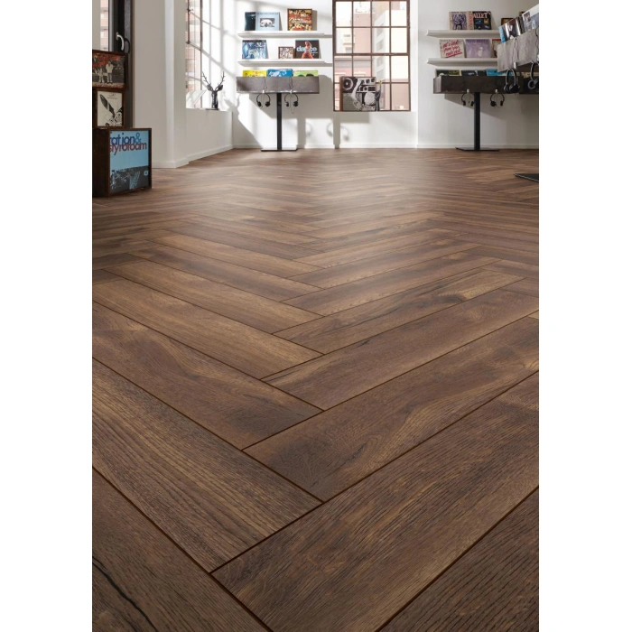 Parchet Kronotex Herringbone D4766 Pettersson Oak Dark