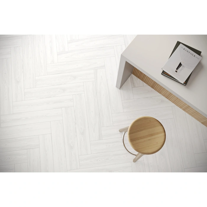 Parchet SPC Herringbone Falquon Wood D2935 White 