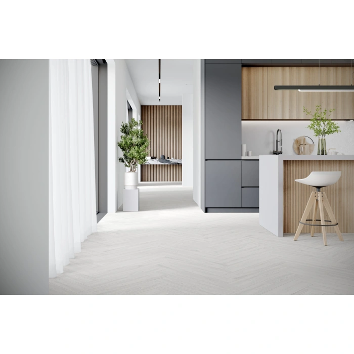Parchet SPC Herringbone Falquon Wood D2935 White 