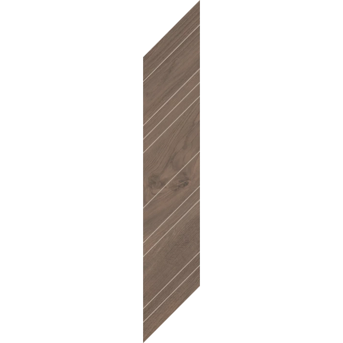 Gresie Decor Wildland Dark chevron prawy 14,8 x 88,8 cm