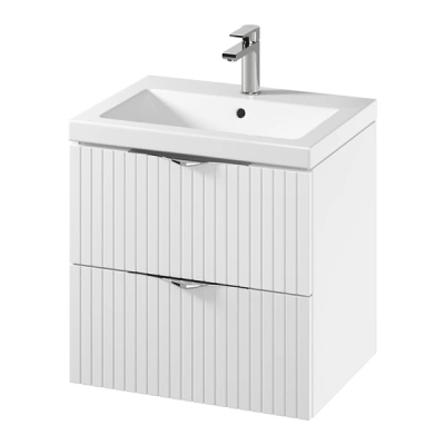 Set mobilier Tirso alb mat 60 cm + lavoar C142