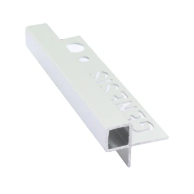 Colțar/ Profil pătrat din aluminiu eloxat muchii exterioare - argintiu lucios