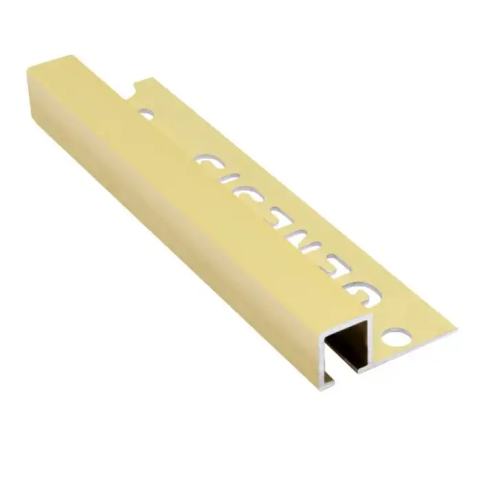 Colțar/ Profil colț exterior din aluminiu eloxat 10 x 12 mm - auriu lucios