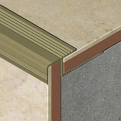 Protecție XLine pentru trepte ceramice XTD 23 mm - bronz satinat