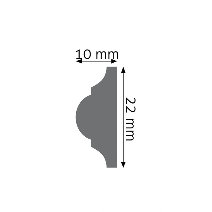 Brâu decorativ alb din DUROTEC 03