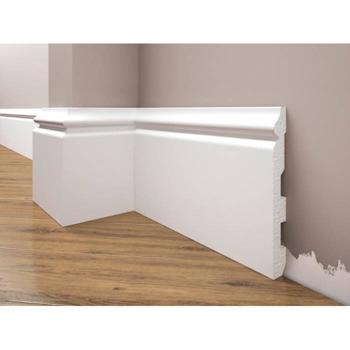 Plintă decorativă albă din DUROTEC 24