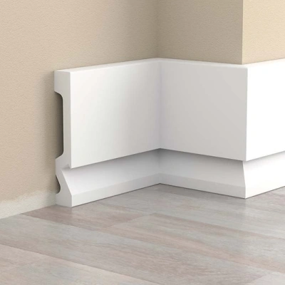 Plintă LED decorativă albă din DUROTEC 29