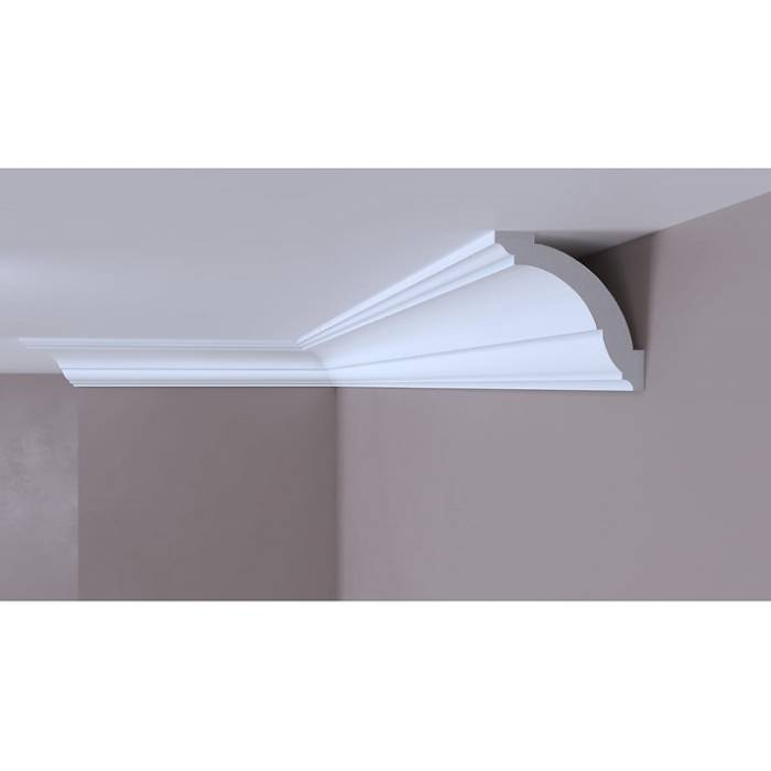Cornișă decorativă albă din DUROTEC 55