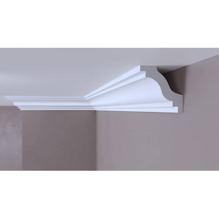Cornișă decorativă albă din DUROTEC 59