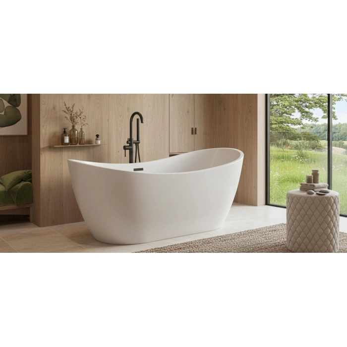 Cadă ovală freestanding Ravi 160 x 75 x 68 cm MB20