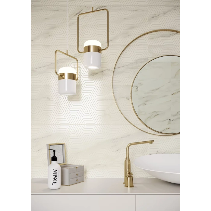 Faianță Decor Daybreak Bianco inserto 29,8 x 59,8 cm